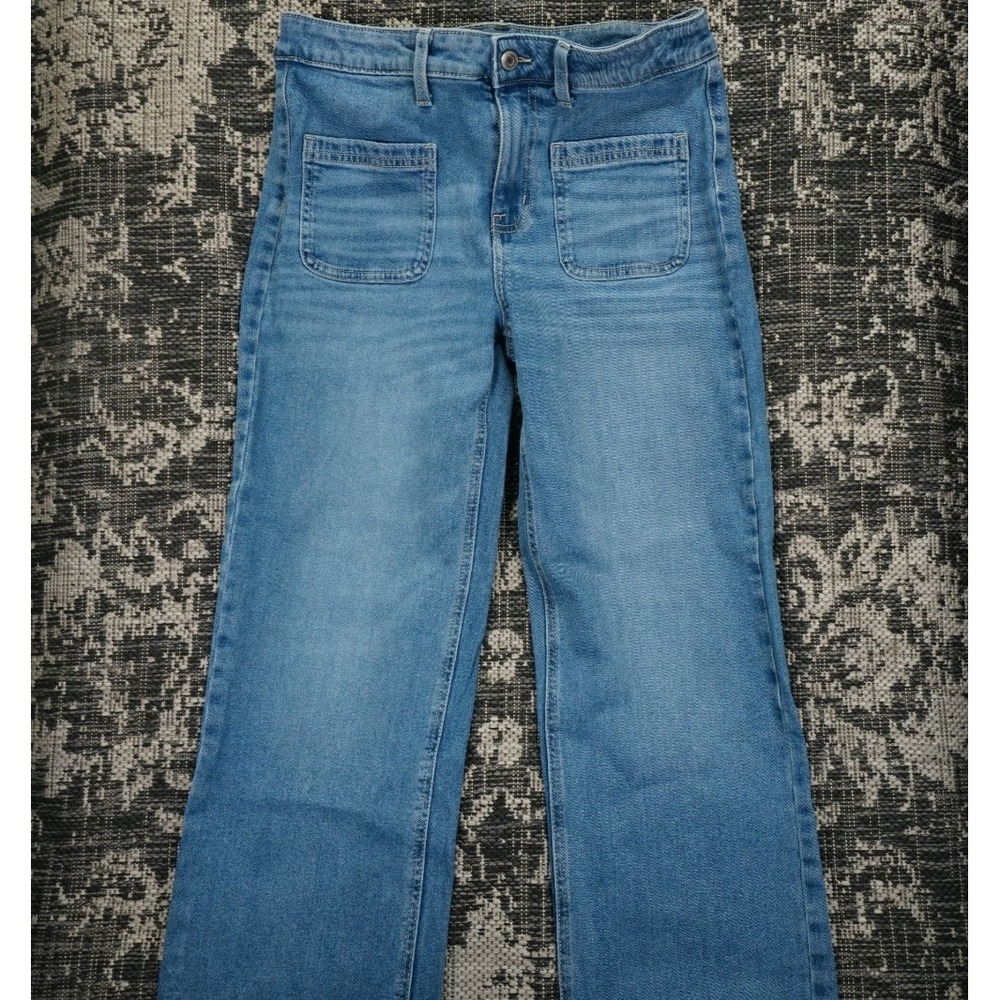 Women's Sonoma Goods For Life Patch Pocket Denim Jeans Size 16 Plus Light Blue